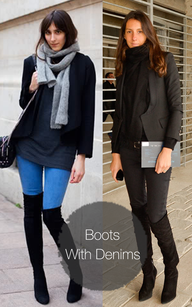 clothes to wear with thigh high boots